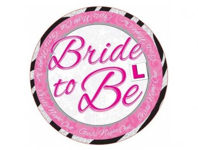 Bride to Be Μεγάλη Κονκάρδα με Ζέβρα Σχέδιο