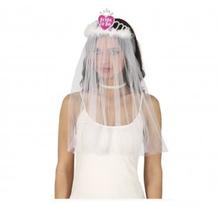 Bride to Be Tiara with Heart and Veil