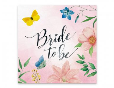 Bride to Be with Flowers Luncheon Napkins (10pcs)
