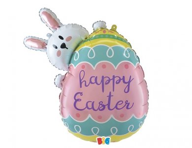 Bunny Happy Easter Super Shape Balloon (80cm)