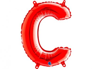 C Μπαλόνι Γράμμα Κόκκινο (35εκ)