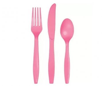 Candy Pink Cutlery Set (24pcs)