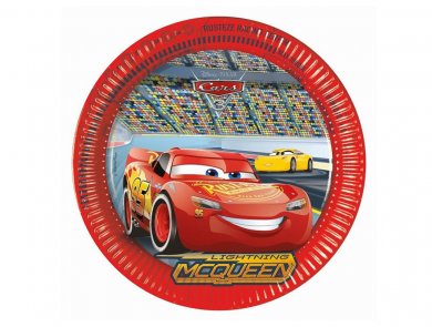 Cars Μεγάλα Χάρτινα Πιάτα (8τμχ)