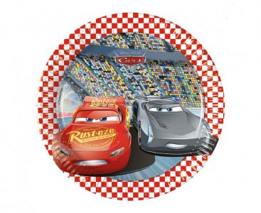 Cars Μικρά Χάρτινα Πιάτα (8τμχ)