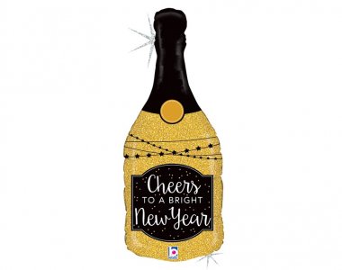 Cheers to a Bright New Year Super Shape Balloon (81cm)