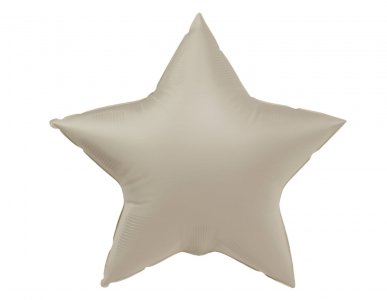 Creamy Latte Star Shaped Foil Balloon (45cm)