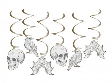 Creepy Curiosities Swirl Decorations (6pcs)