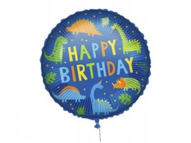 Cute Dinosaurs Happy Birthday Foil Balloon 46cm