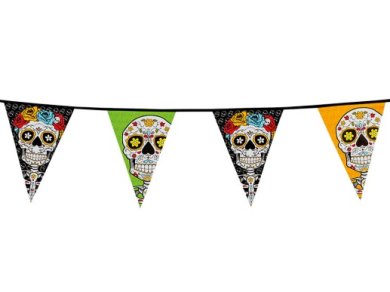 Day of the Dead Giant Flag Bunting (10m)