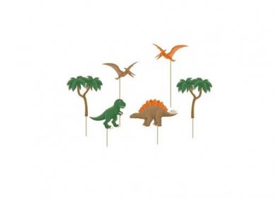 Dinosaurs Toppers for Cake Decoration (6pcs)