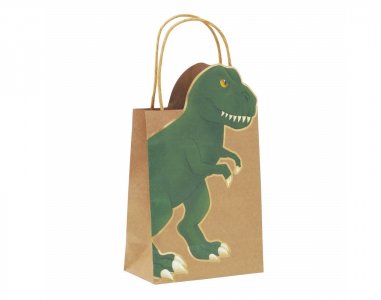 Dinosaurs Lux Paper Bags with Handles (4pcs)