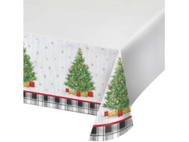 Holiday Tree Paper Tablecover (137cm x 259cm)