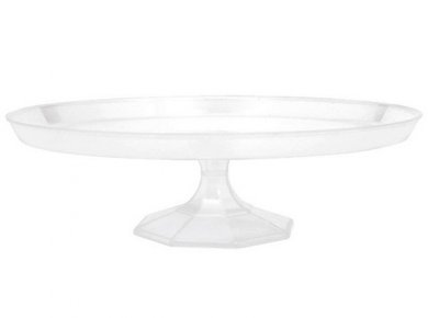 Clear Color Medium Size Cake Stand with Pedestal (25cm)