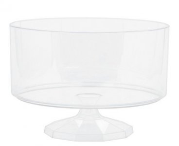 Clear Color Round Container with Pedestal (18cm)