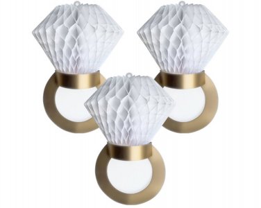 Honeycomb Ring Decorations (3pcs)