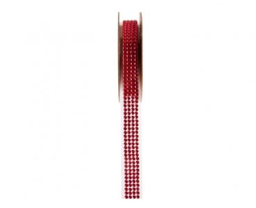 Decorative Tape with Red Strass (1,5cm x 100cm)