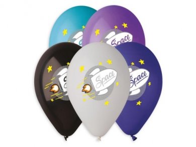 Space Latex Balloons (5pcs)