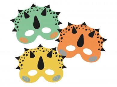 Dino Roar Paper Masks (6pcs)