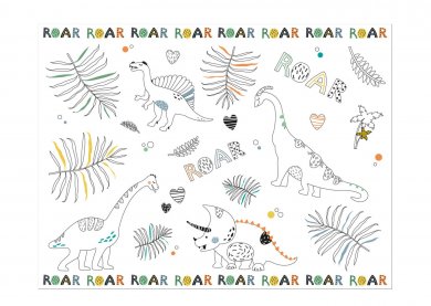 Dino Roar Coloring Placemats (6pcs)