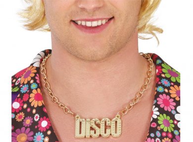Disco Gold Metallic Necklace