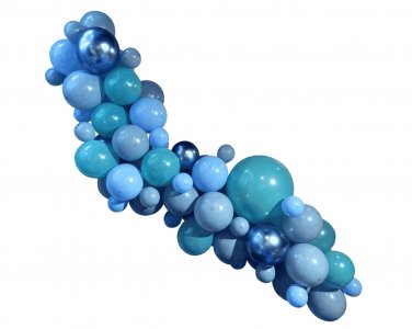 DIY Blue Balloon Garland (65pcs)