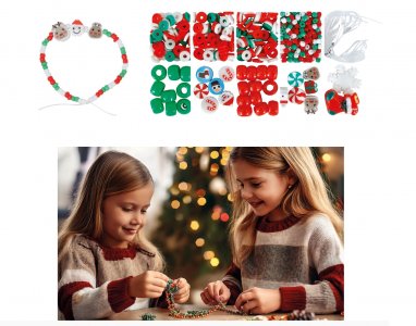 DIY Box with Beads for Christmas Bracelets (450pcs)