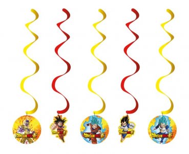 Dragon Ball Z Swirl Decorations (5pcs)
