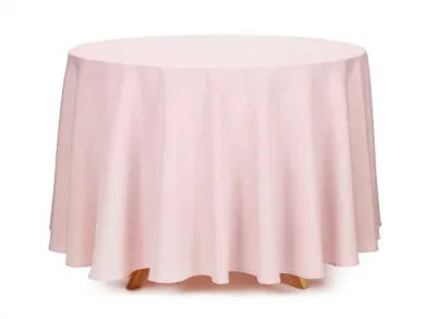 Dusty Pink Υφασμάτινο Τραπεζομάντηλο για Μεγάλη Ροτόντα (230εκ)