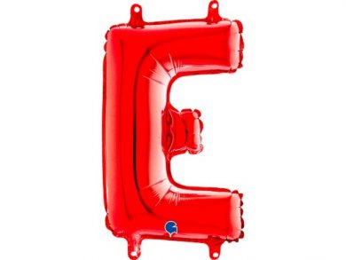 E Letter Balloon Red (35cm)
