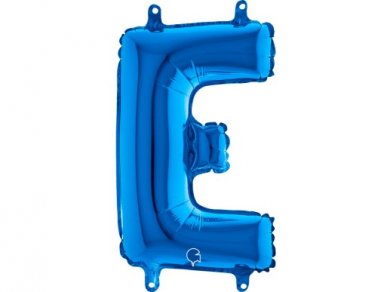 E Letter Balloon Blue (35cm)