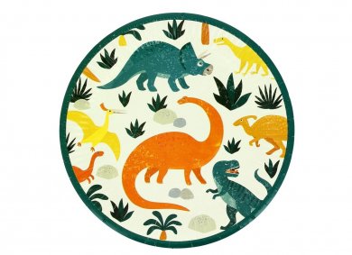 Eco Dinosaurs Large Paper Plates (6pcs)