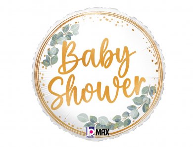 Ευκάλυπτος Baby Shower Foil Μπαλόνι (46εκ)