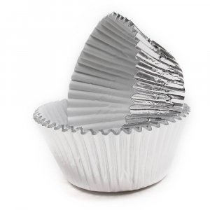 Silver Foiled Cupcake Cases (45pcs)