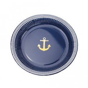 Επίσημο Ναυτικό Μεγάλα Χάρτινα Πιάτα (8τμχ)