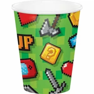 Gaming Party Paper Cups (8pcs)