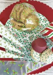 Holly Christmas Mini Baking Paper Cases 100/pcs