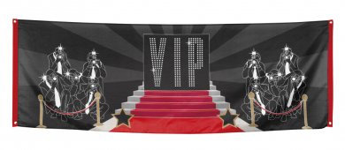 VIP Hollywood banner (220cm x 74cm)