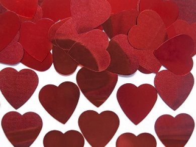 Red Hearts Confetti (10g)