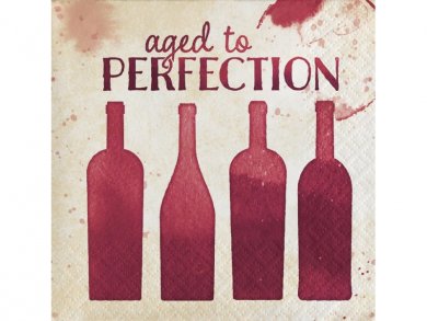 Wine Beverage Napkins Aged to Perfection (16pcs)