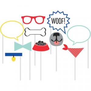 Dog Party Photobooth Props (10pcs)