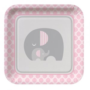 Pink Elephant - For the Table - Baptism Party Supplies