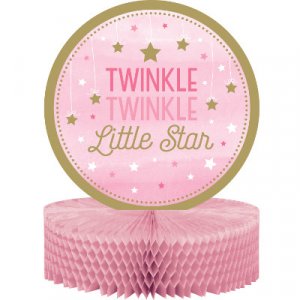 Twinkle Little Star Pink table decoration