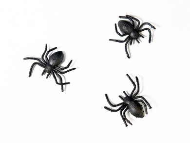 Plastic Mini Spiders 10/pcs