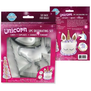 Unicorn cake decorating set (5pcs)