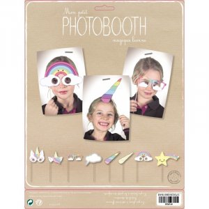 Unicorn Photobooth Props in Pastel Colors 8/pcs