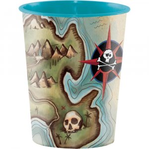Pirate's Map Plastic Cup