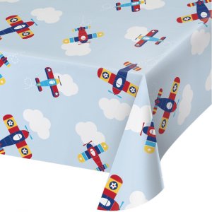 Multicolor Airplane Plastic Tablecover