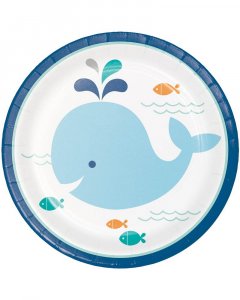 Blue Little Whale-Baby Shower Theme