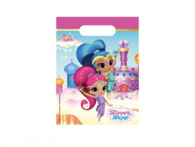 Shimmer and Shine Plastic Loot Bags (6pcs)