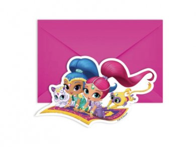 Shimmer and Shine Party Invitations (6pcs)